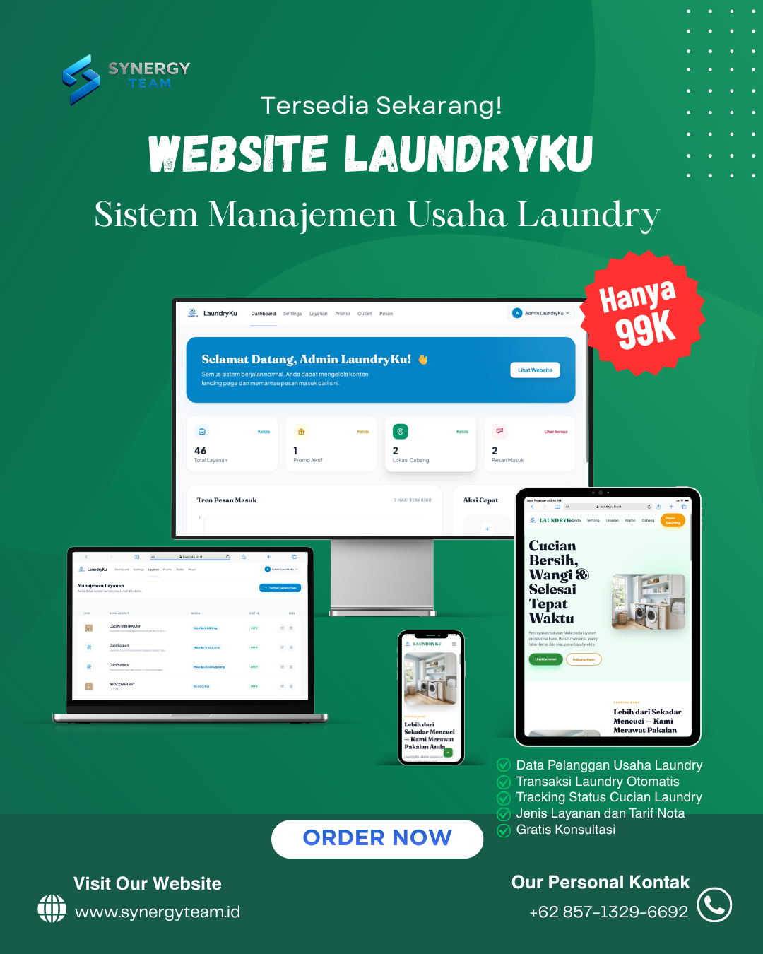 LaundryKu - WebsiteManajemen Usaha Laundry